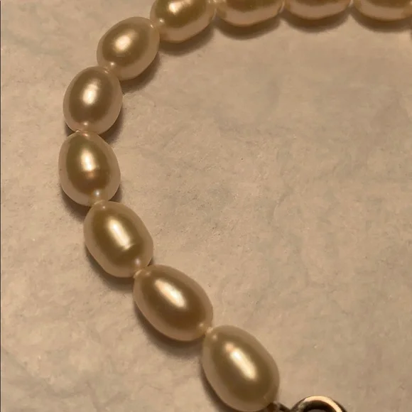 Carolyn Pollack Silver/Pearls I am loved charm